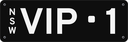 VIP·1 NSW licence plate