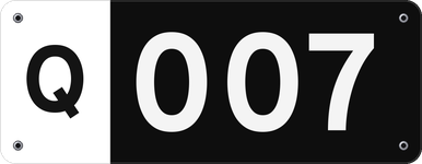 Q007 QLD licence plate